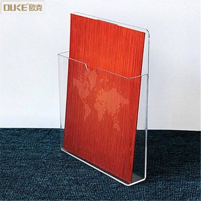 Stationery Product Plastic Acrylic Wall Mount A4 Paper File Holder From China