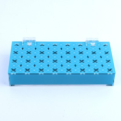 Online shopping custom acrylic fashion exquisite blue jewelry box