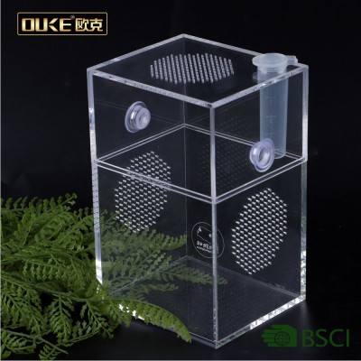 Custom clear acrylic reptile breeding box acrylic pet breeding box