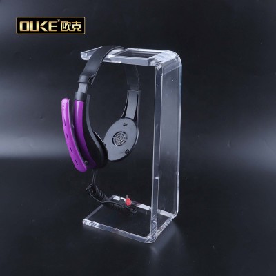 New Luxury Durable Clear Acrylic Headphone Display Stand