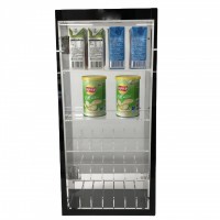 Online shopping clear acrylic food display box with door