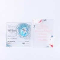 High quality transparent acrylic wedding invitation card