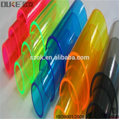 Chinese supplier clear colored flexible plastic acrylic rods and tubes