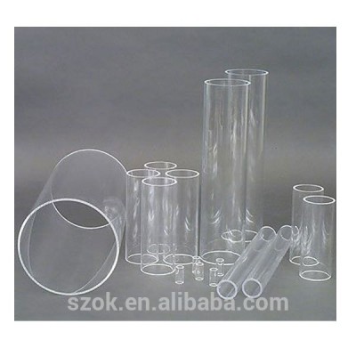 customized round acrylic clear plastic pipe