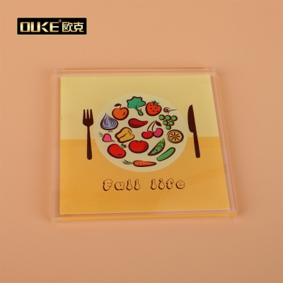 Wholesale customized square acrylic coaster