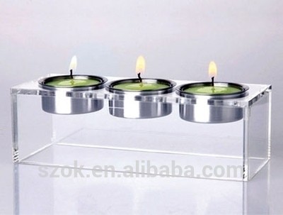 hot selling clear plastic candle holders