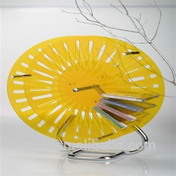 different color acrylic tabletop CD dvd display rack manufacturer in china