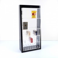 Removable custom acrylic cigarette display cabinet with door