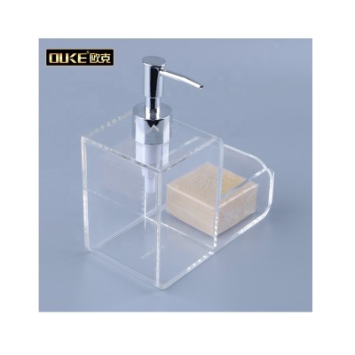 Acrylic Hotel Shower Bottle Shampoo Box Liquid Soap Dispenser